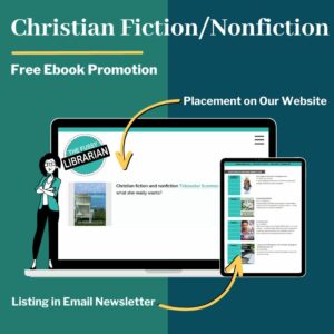 A christian fiction/nonfiction genre book displayed on the Fussy website and email newsletter.